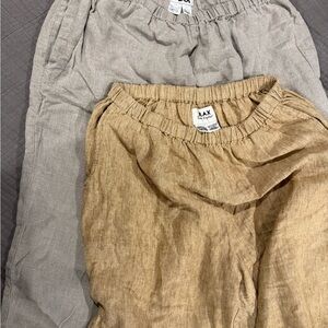 2 Pair of Flax linen pants size large